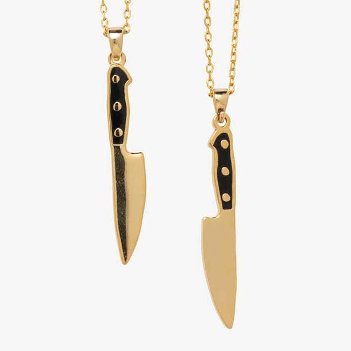 Knife Double Sided Pendant - Twirls + Twigs