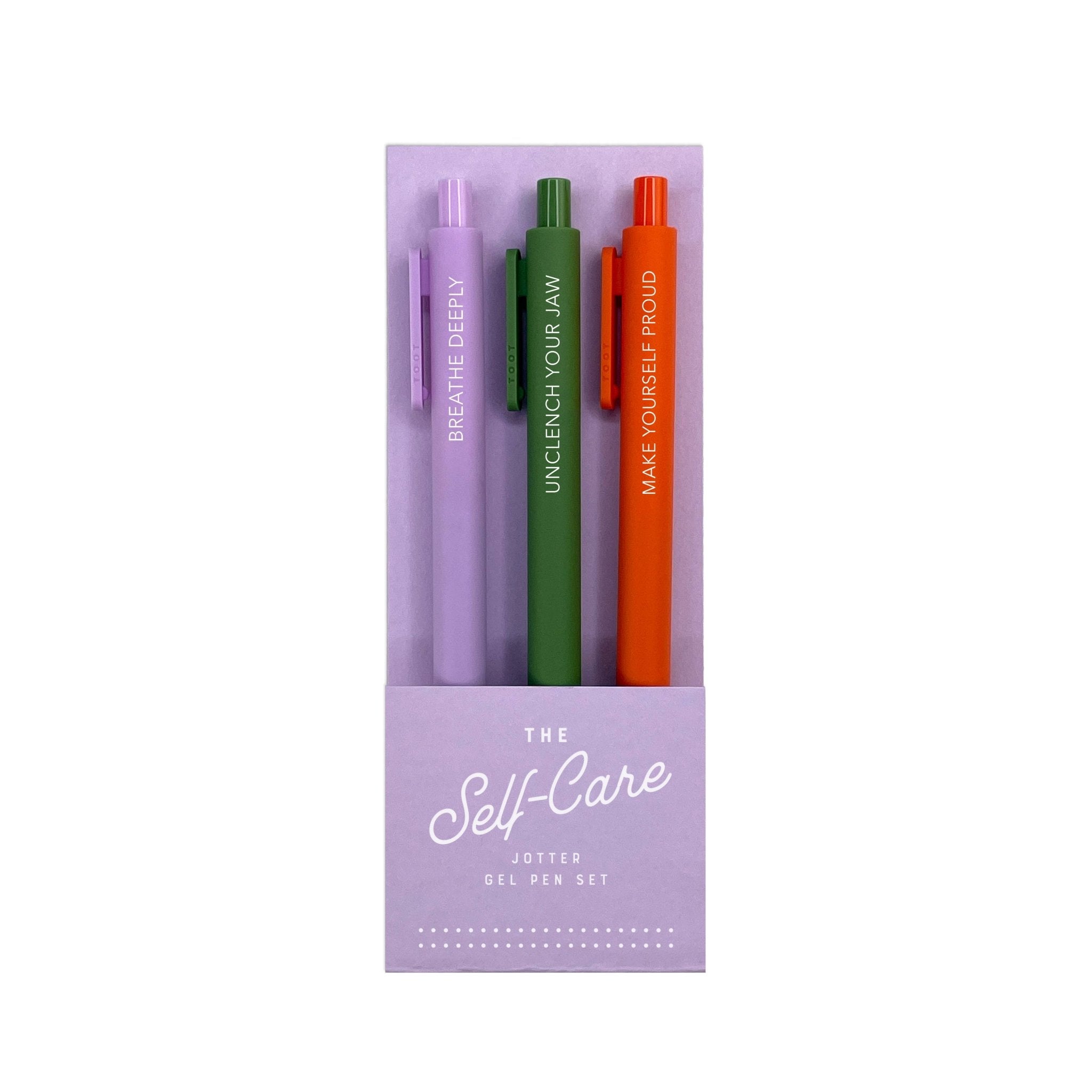 Self-Care Jotter Gel Pen: Set of 3 - Twirls + Twigs