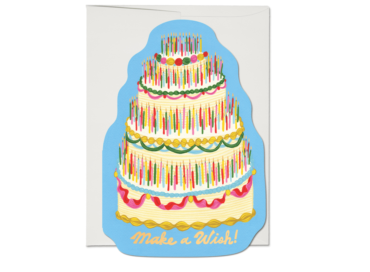 Make a Wish Birthday Greeting Card - Twirls + Twigs