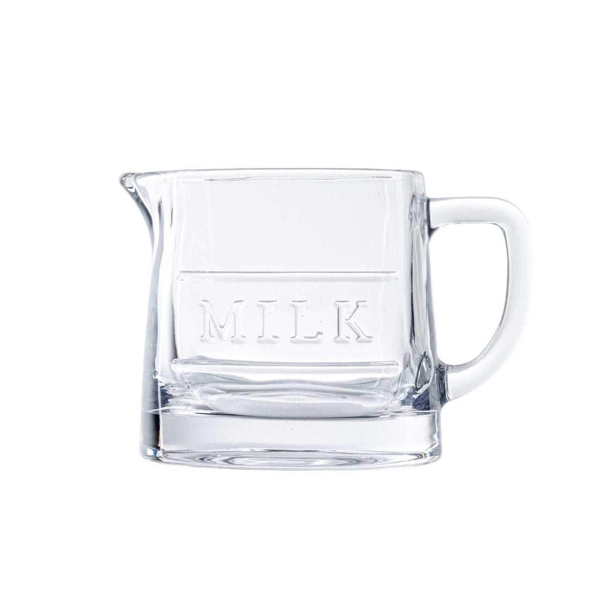 8 ounce Glass Milk Pitcher - Twirls + Twigs