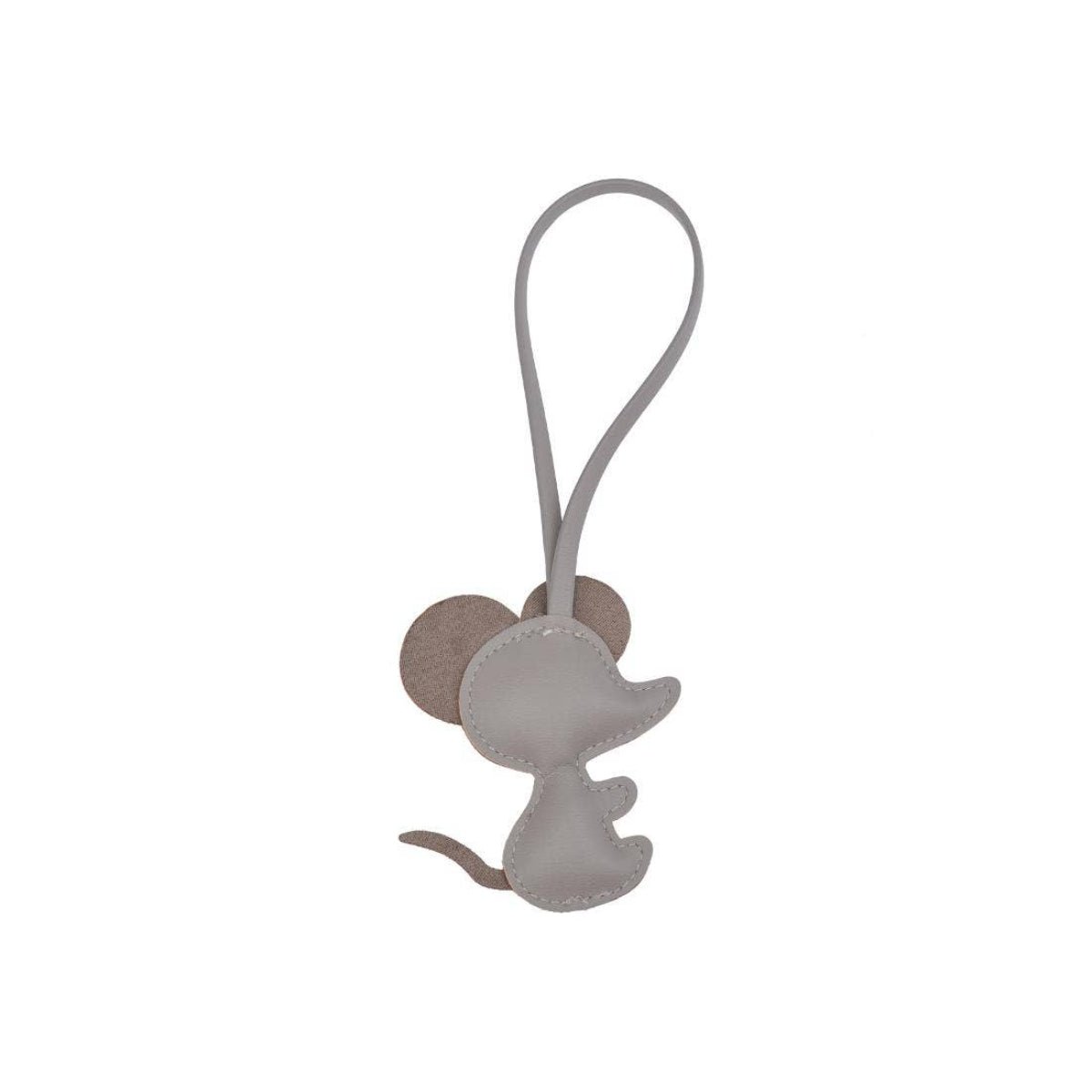 Teeny Keychain Charm: Grey - Twirls + Twigs
