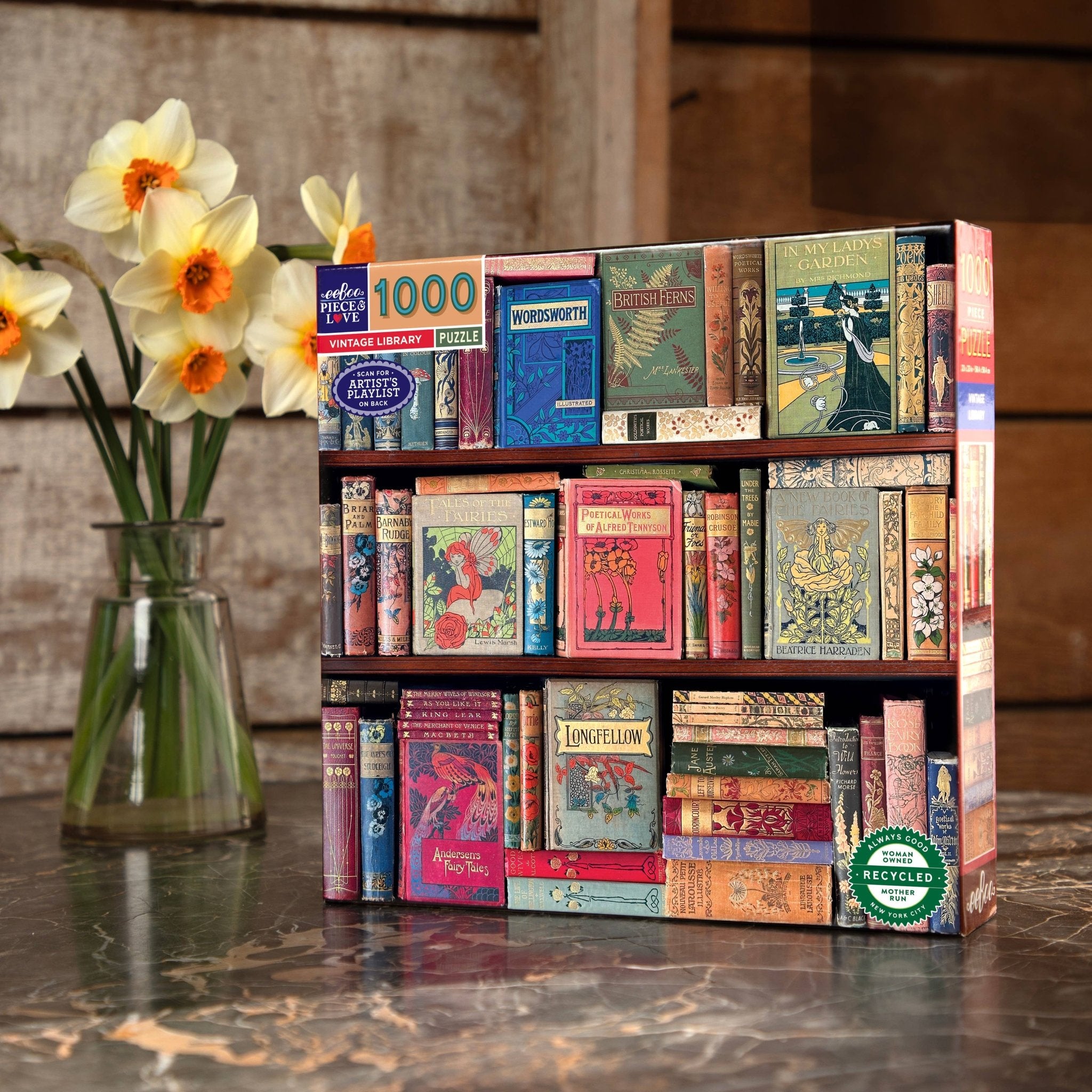 Vintage Library 1000 Piece Puzzle - Twirls + Twigs
