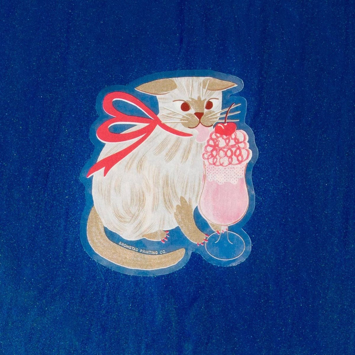 Milkshake Cat - Clear Sticker - Twirls + Twigs