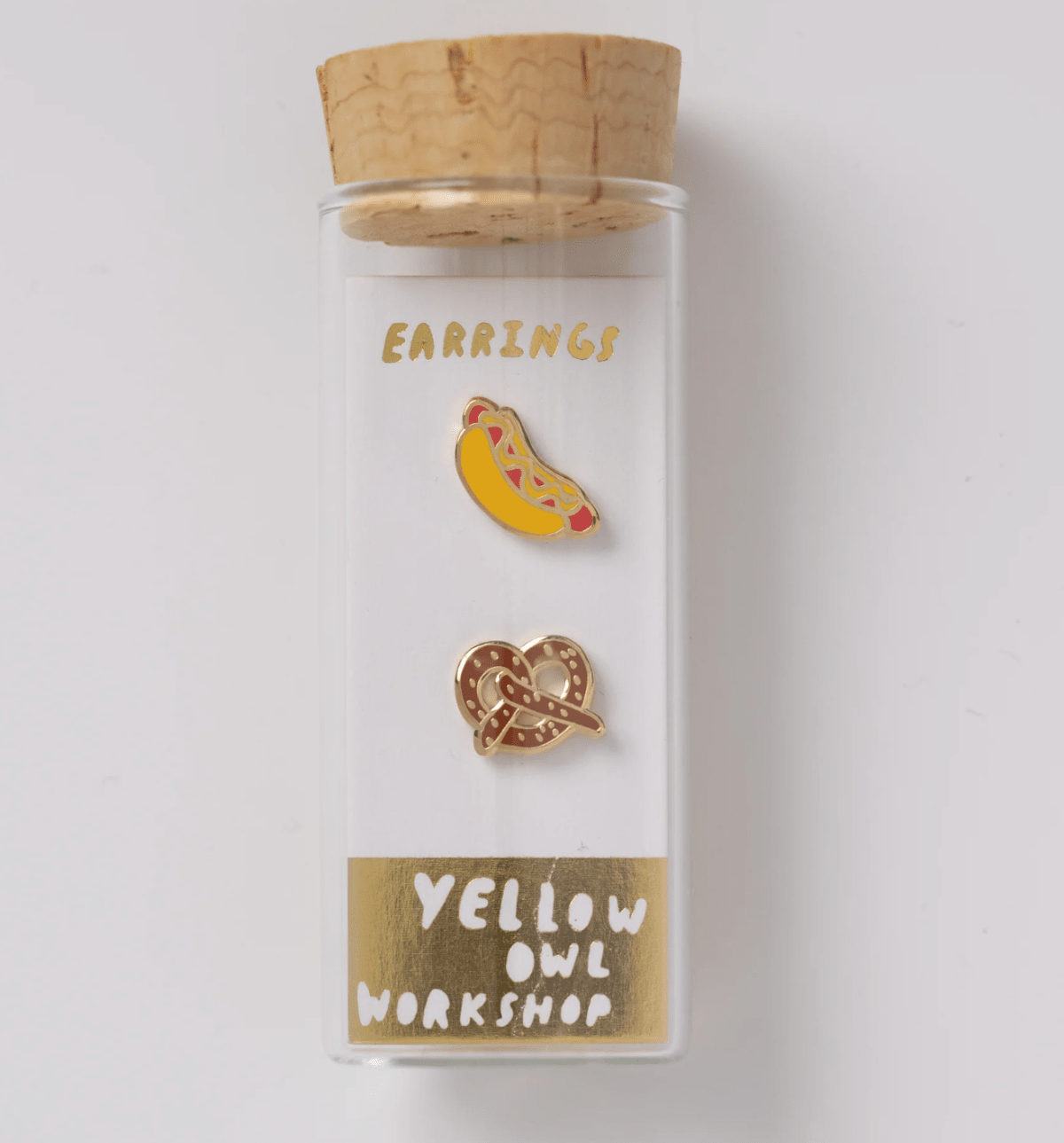 Hot Dog & Pretzel Earrings - Twirls + Twigs