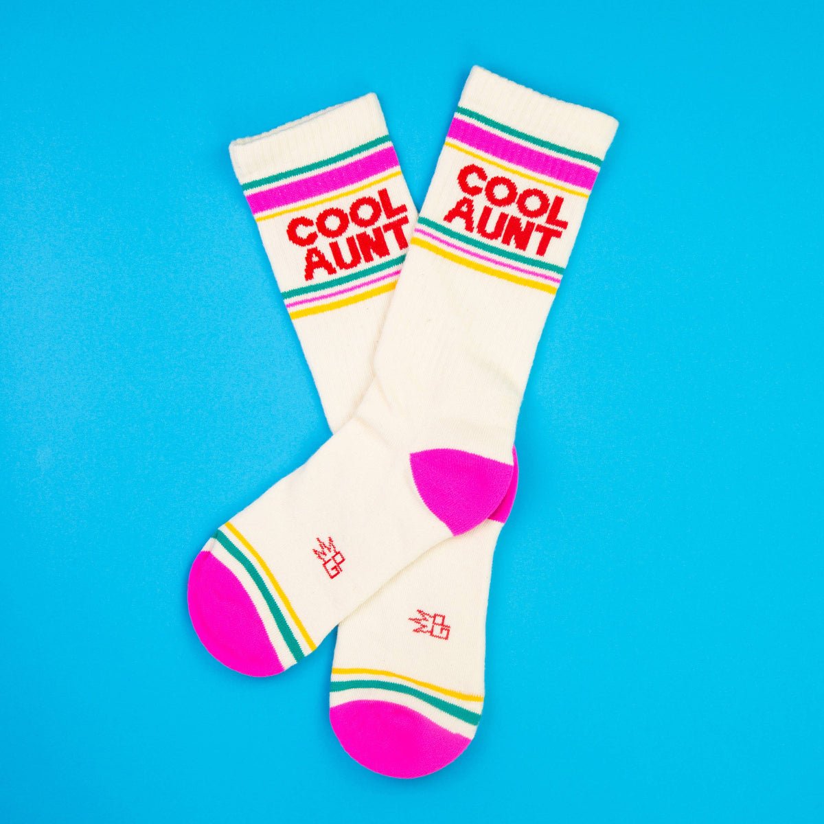 Cool Aunt Gym Crew Socks - Twirls + Twigs
