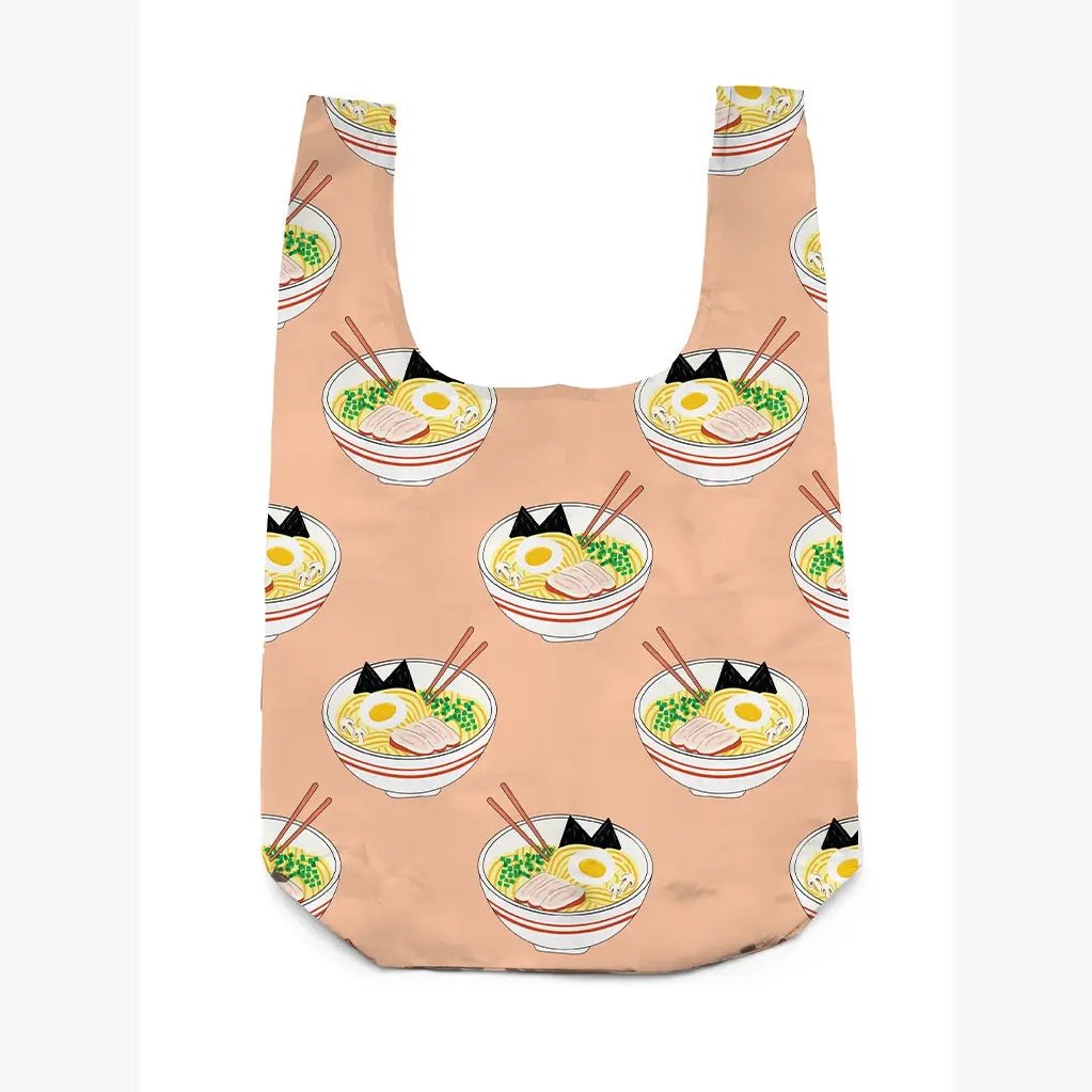 2-in-1 Bag Charm & Reusable Shopper Bag - Ramen Noodles - Twirls + Twigs