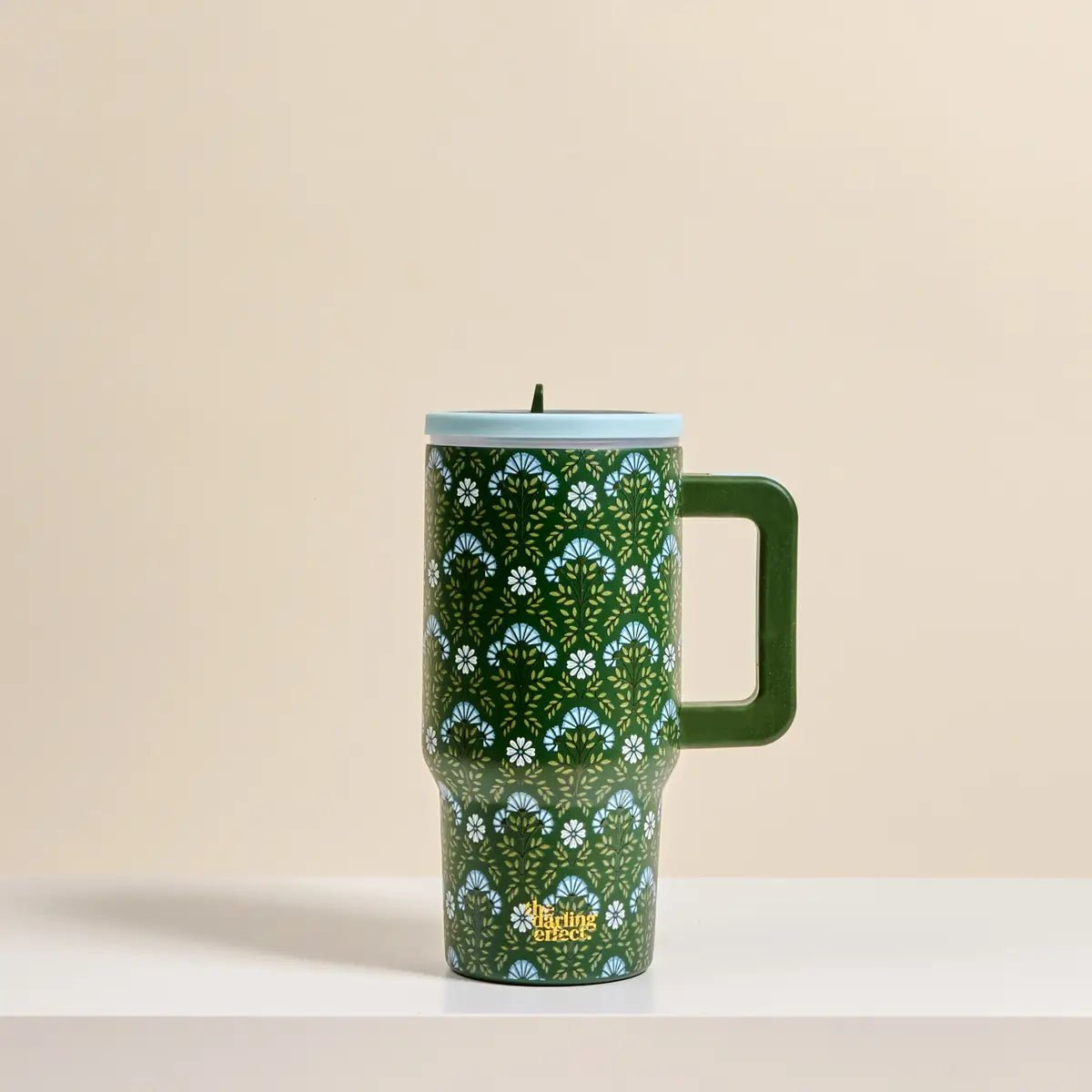 20 oz Lifestyle Flip Straw Tumbler–Everbloom Forest Green - Twirls + Twigs