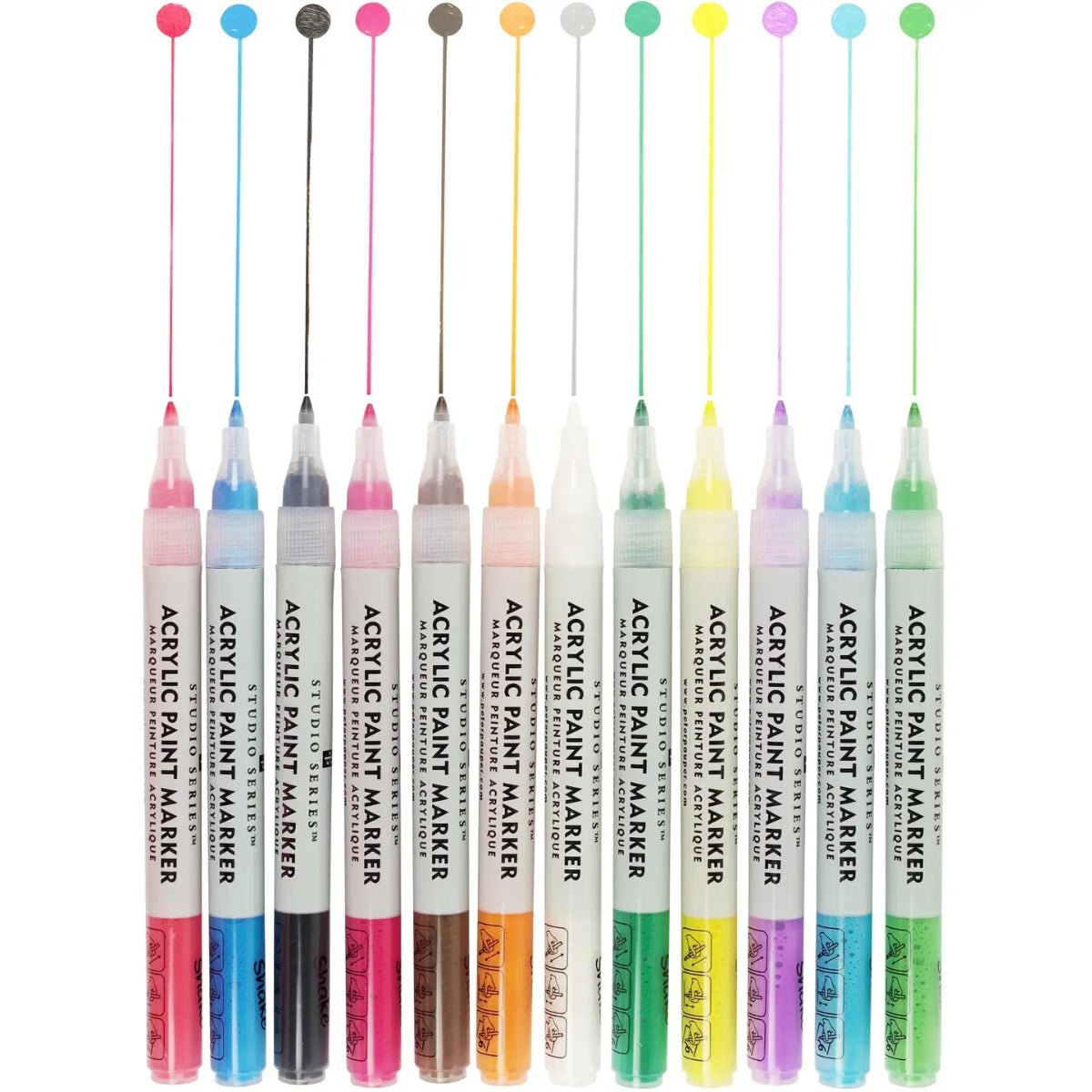 Studio Series Acrylic Paint Markers (Set of 12) - Twirls + Twigs