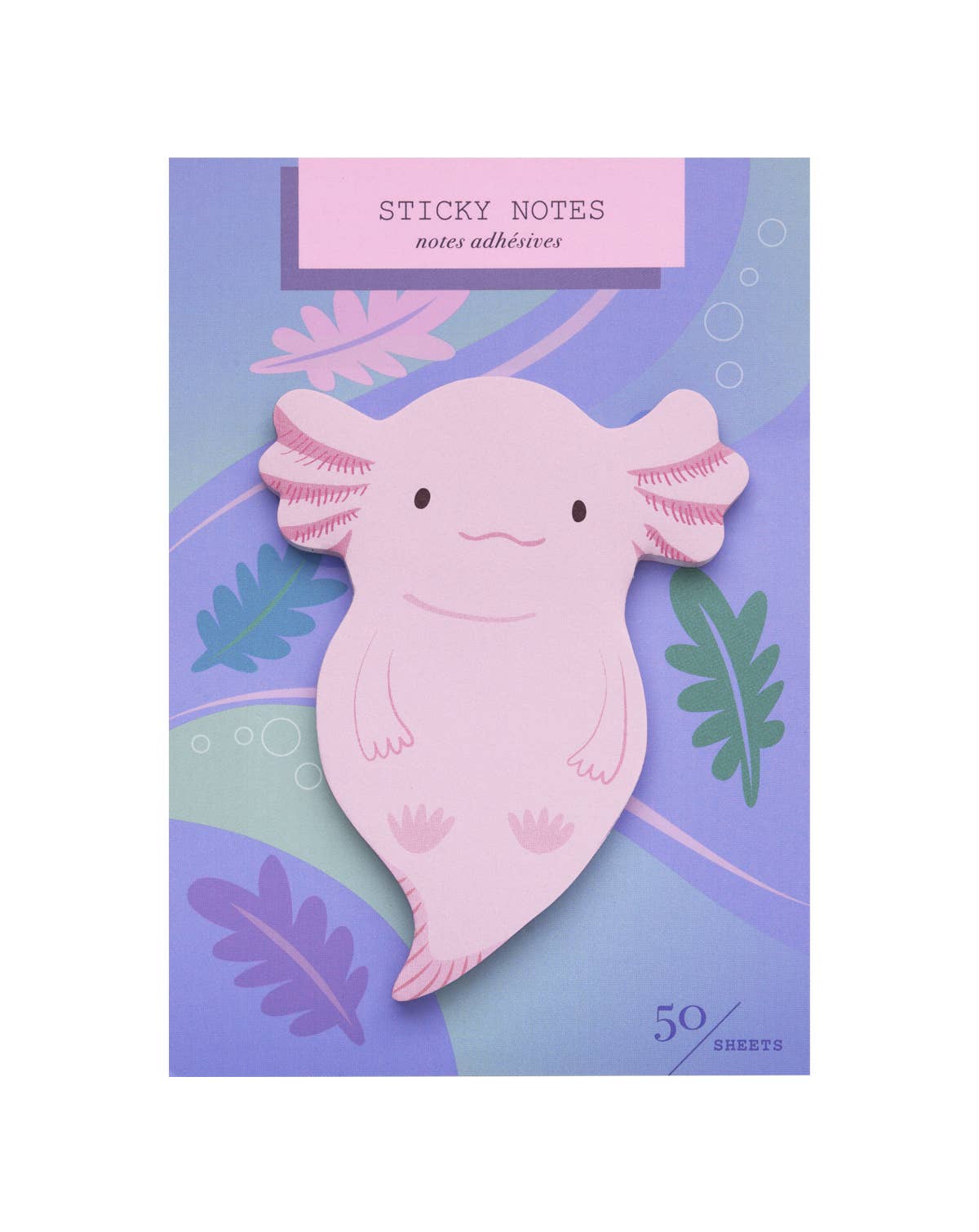 Axolotl Die Cut Sticky Notes - Twirls + Twigs