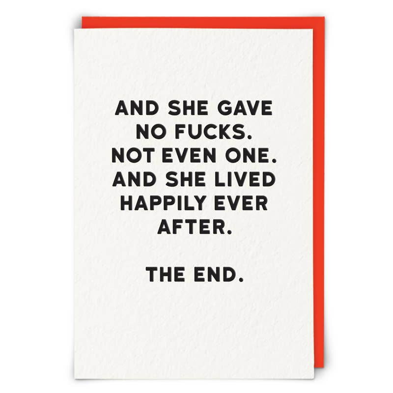 The End Greeting Card - Twirls + Twigs