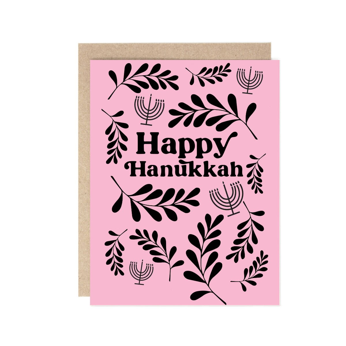 Peaceful Hanukkah Menorah Card - Twirls + Twigs