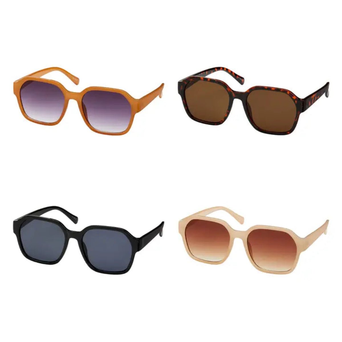 Angled Oversized Sunglasses For Women - Twirls + Twigs