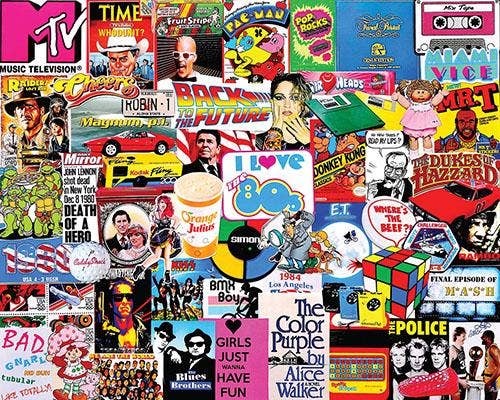 I Love The 1980'S (1525pz) - 1000 Piece Jigsaw Puzzle - Twirls + Twigs