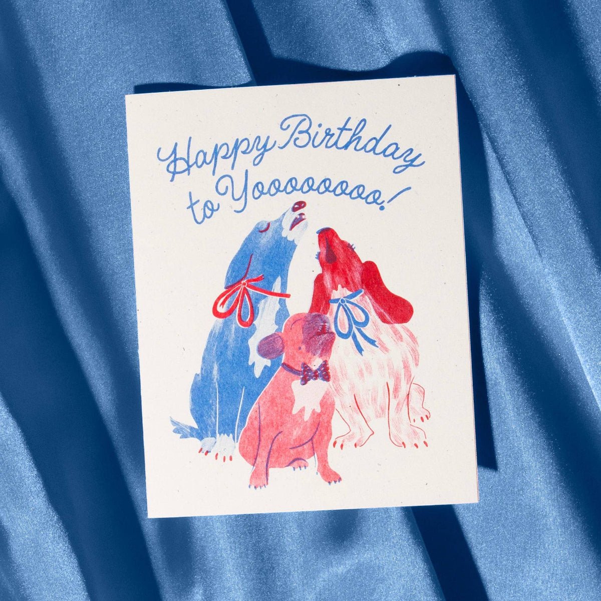 Happy Birthday to Yooooooo! - Risograph Card - Twirls + Twigs