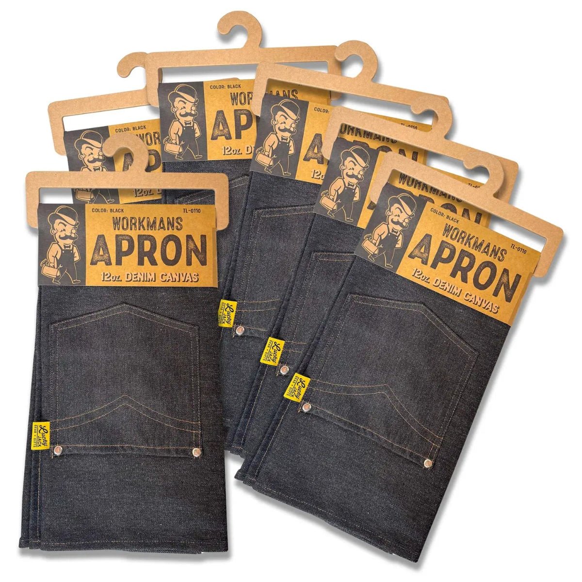 Workman’S Apron – Rugged Denim Apron - Twirls + Twigs