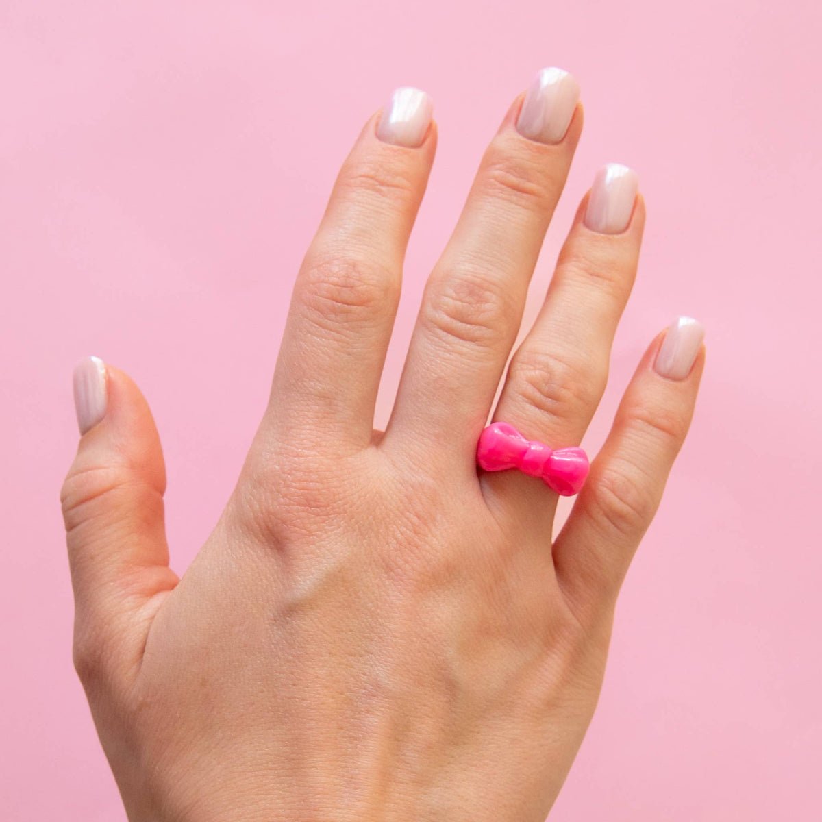 Kitsch Bow Ring Set | Pink: 7 - Twirls + Twigs