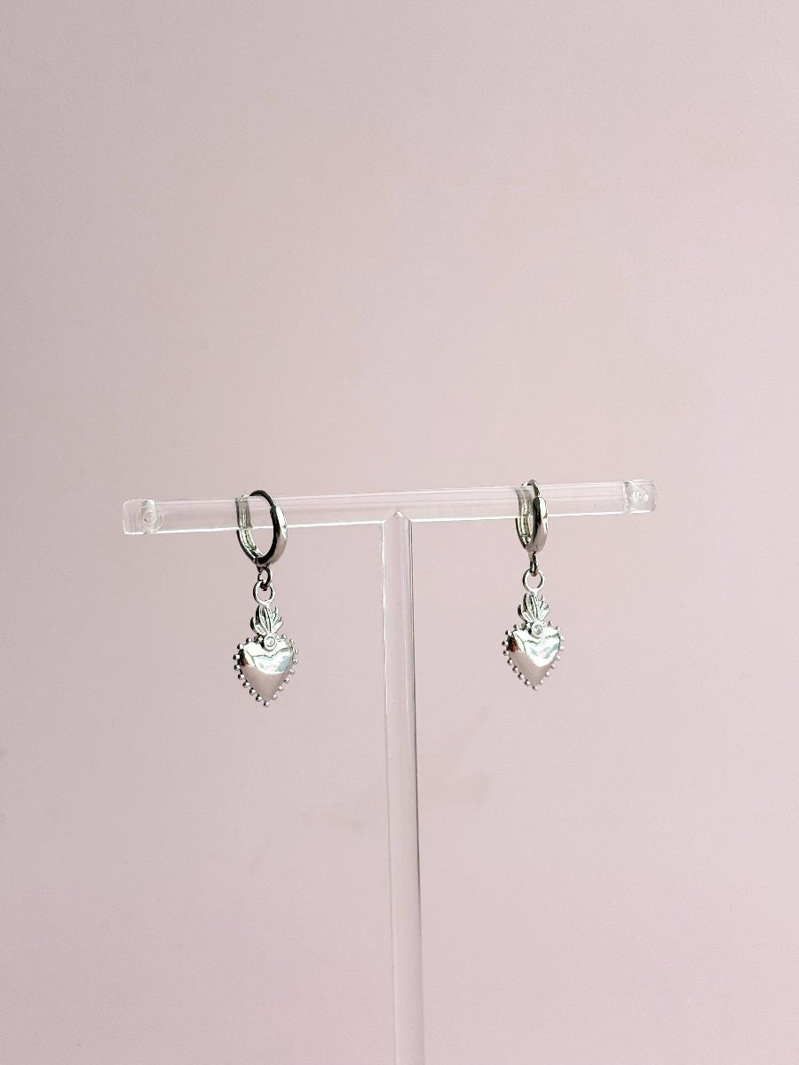 Aphrodite Huggies: Silver - Twirls + Twigs
