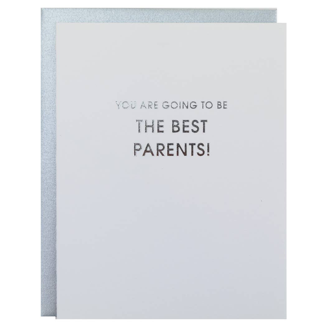 Going to Be the Best Parents- New Baby Letterpress Card - Twirls + Twigs