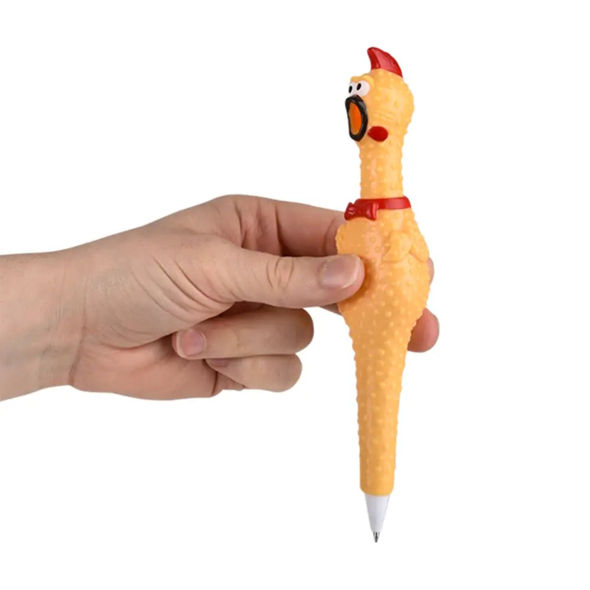 (T) 7" Rubber Chicken Pen - Twirls + Twigs