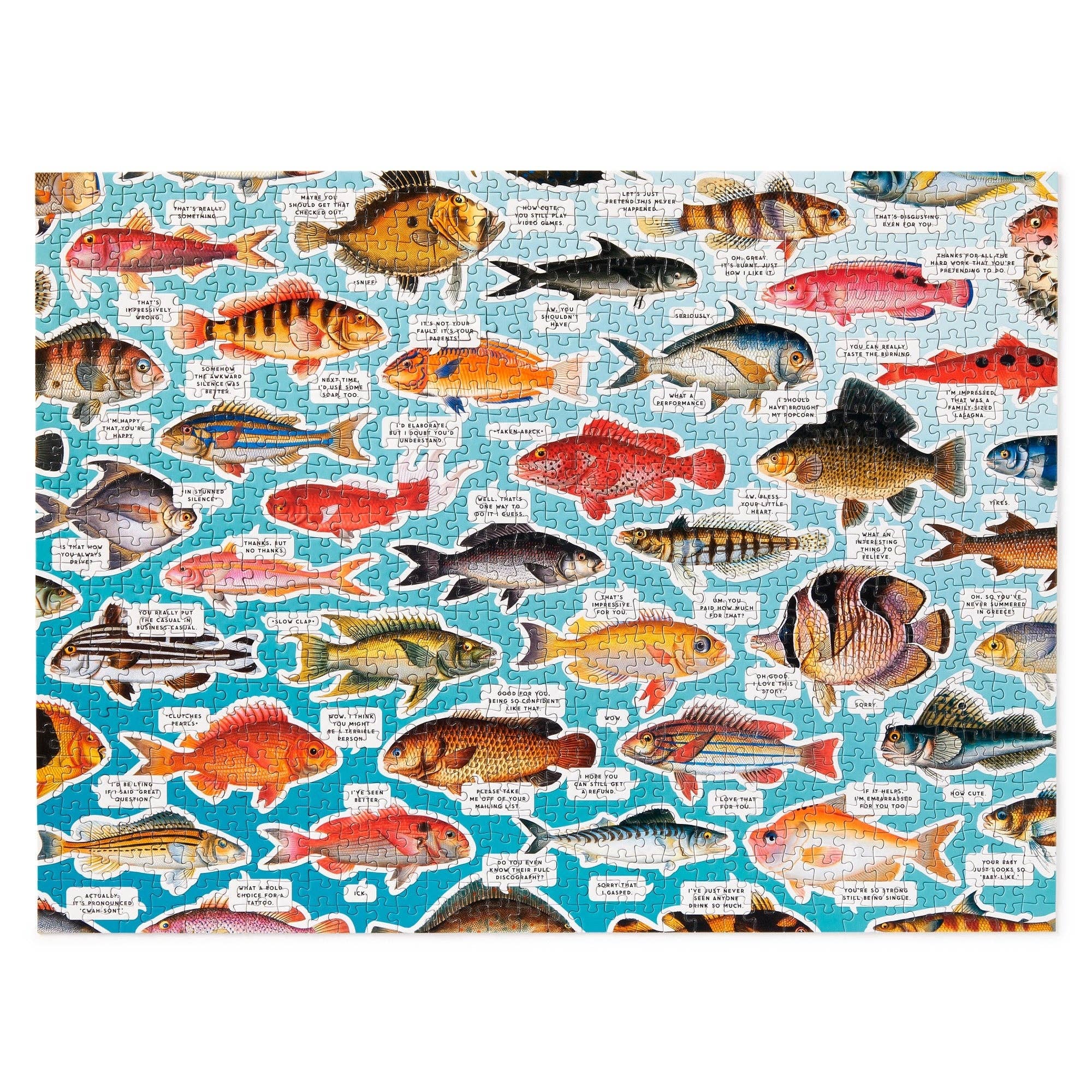 Judgy Fish 1000 Piece Puzzle - Twirls + Twigs