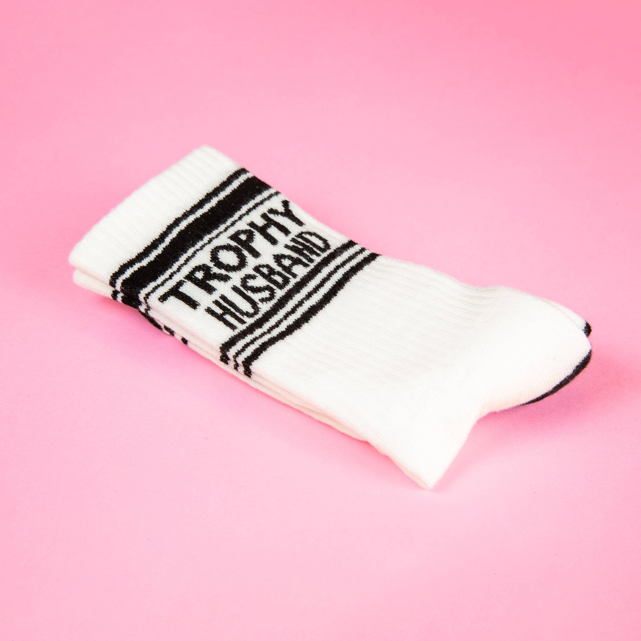 Trophy Husband Gym Crew Socks - Twirls + Twigs