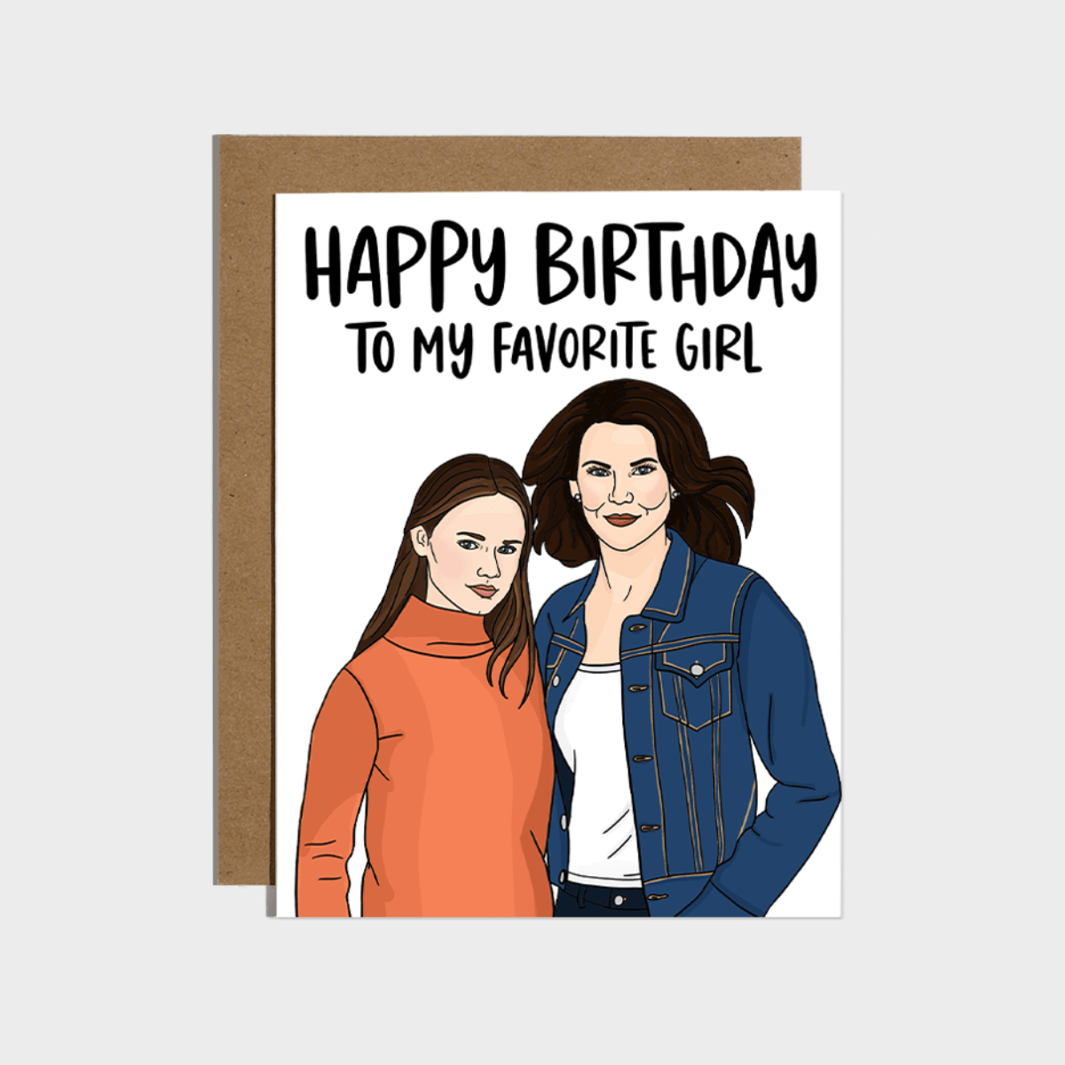Happy Birthday To My Favorite Girl Card - Twirls + Twigs