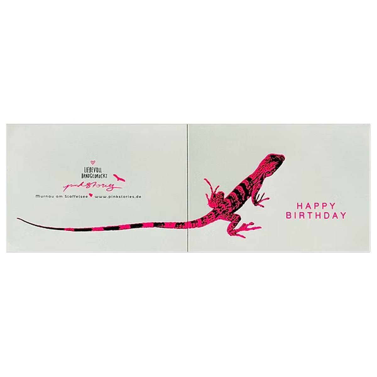 Echse Card - Neon Pink - Twirls + Twigs