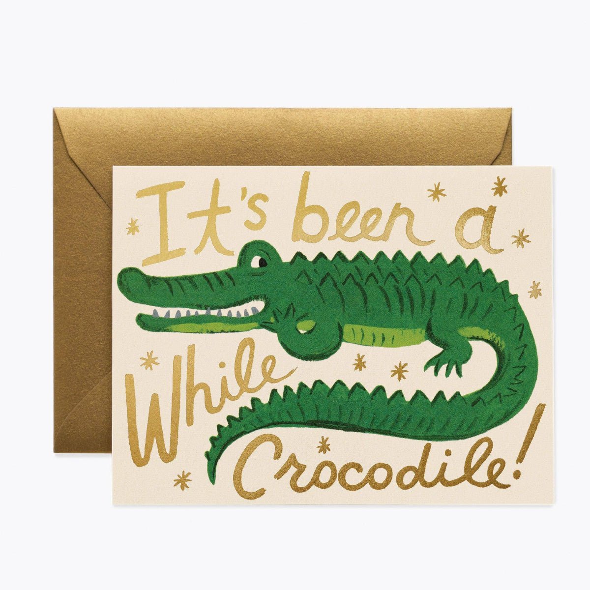 Been A While Crocodile Card - Twirls + Twigs