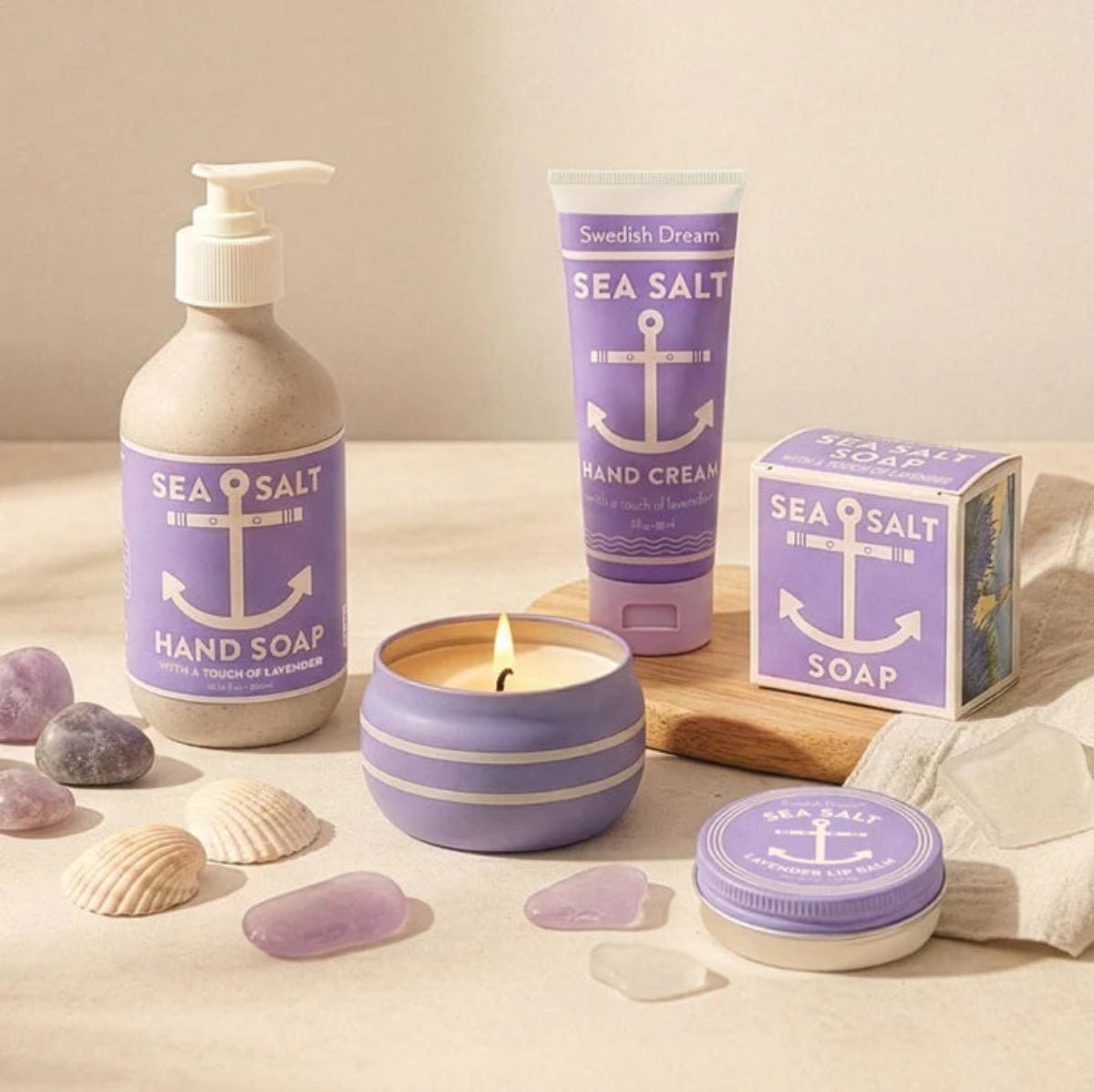 Swedish Dream Sea Salt Lavender Candle - Twirls + Twigs