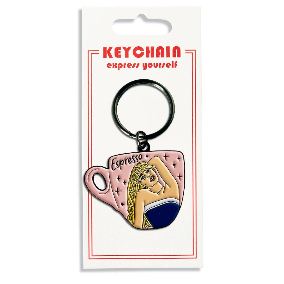 Espresso Keychain - Twirls + Twigs