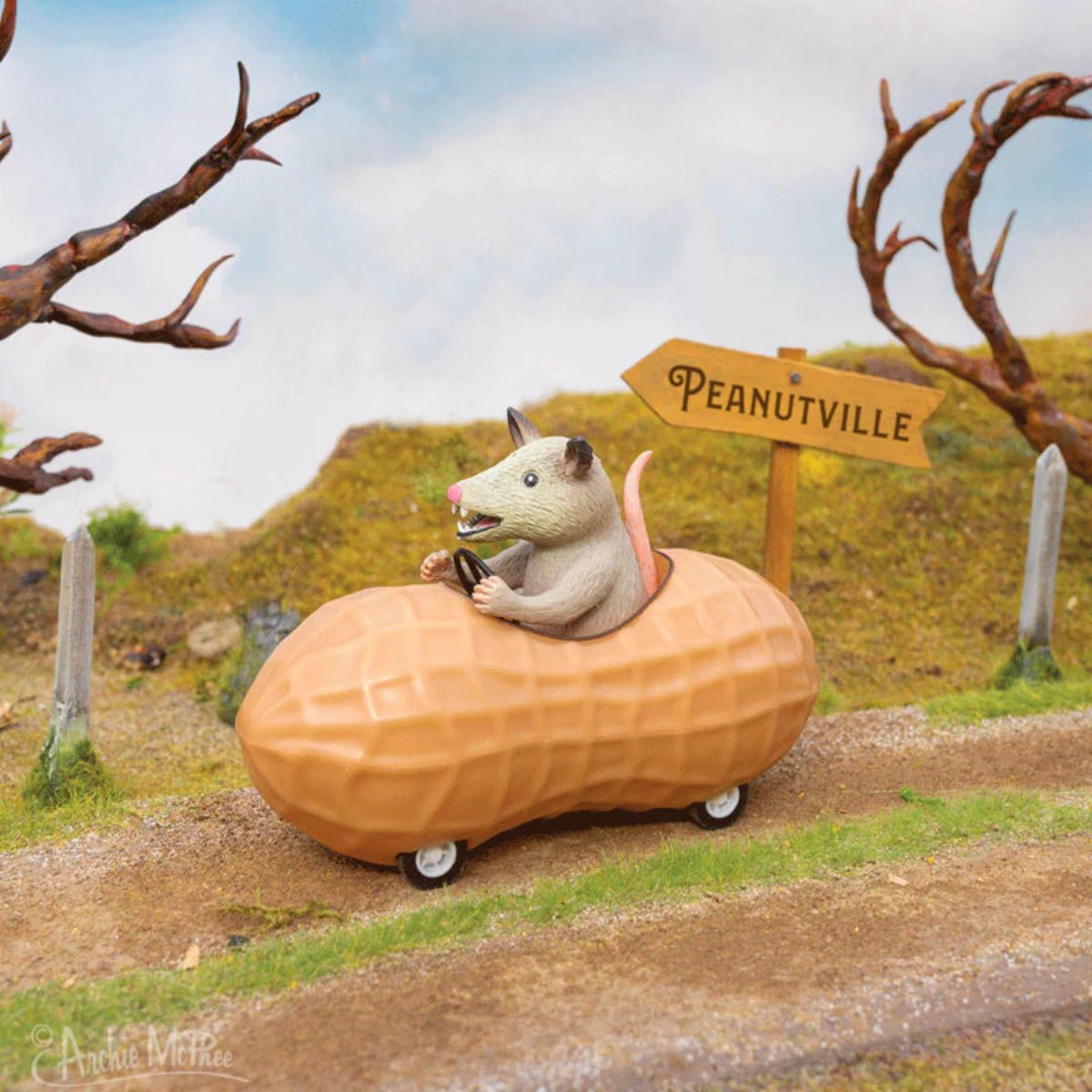 Possum in a Peanut - Twirls + Twigs