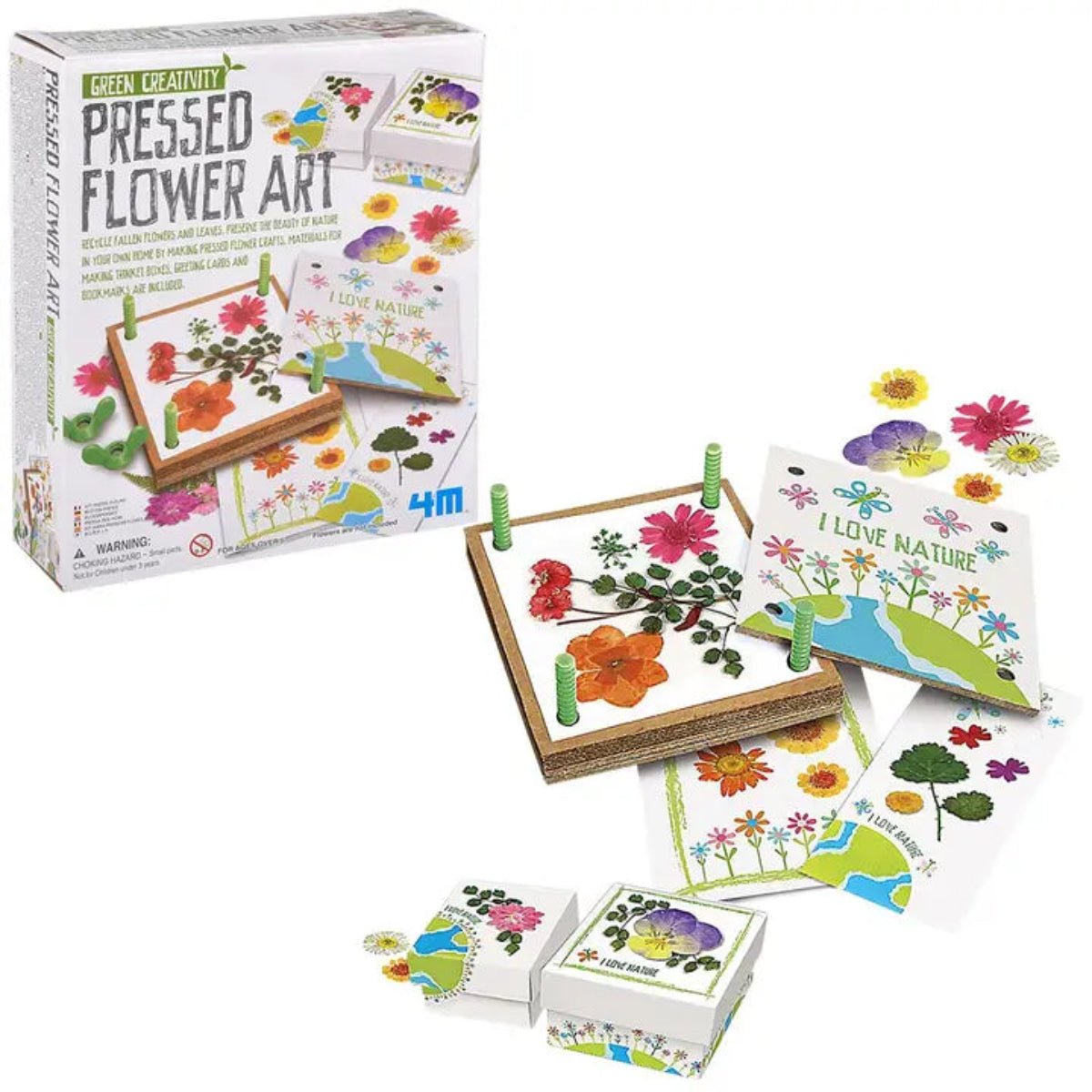 Green Creativity - Pressed Flower Art - Twirls + Twigs