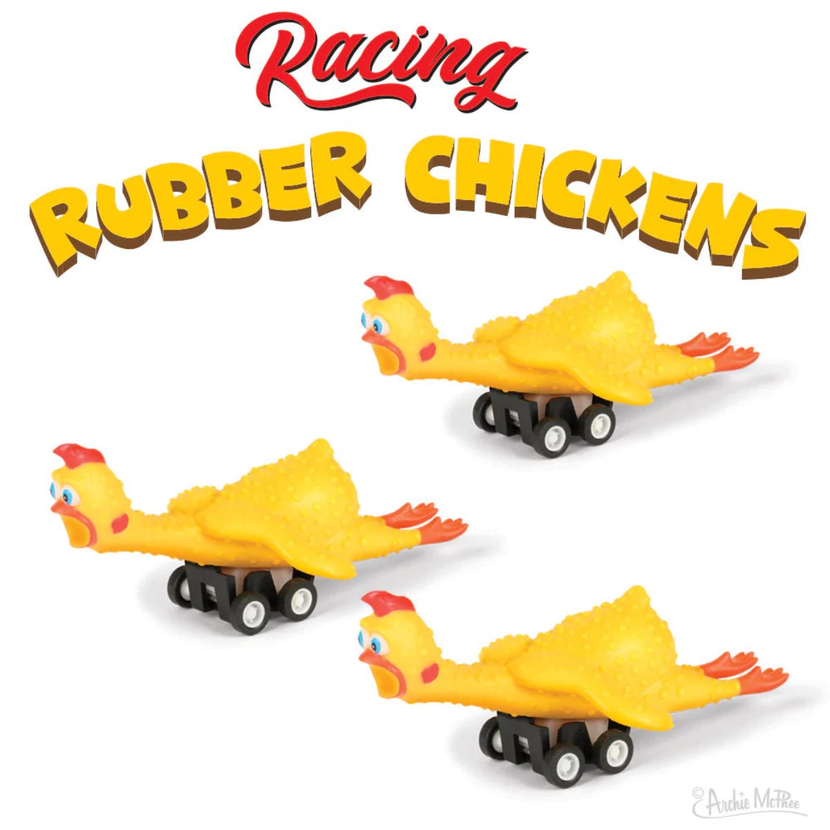 Racing Rubber Chicken Car - Twirls + Twigs