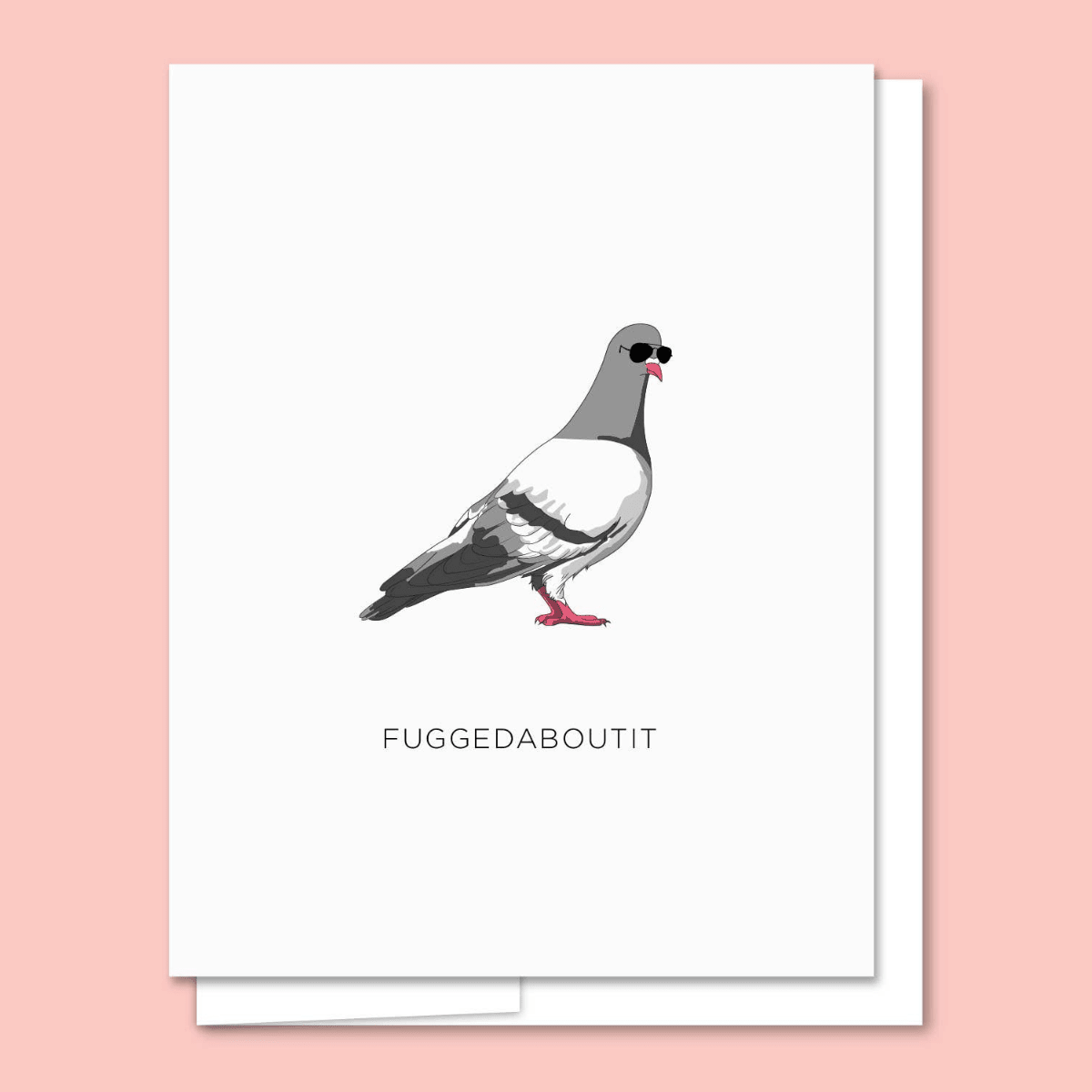 Pigeon - Letterpress Funny Everyday Card - Twirls + Twigs