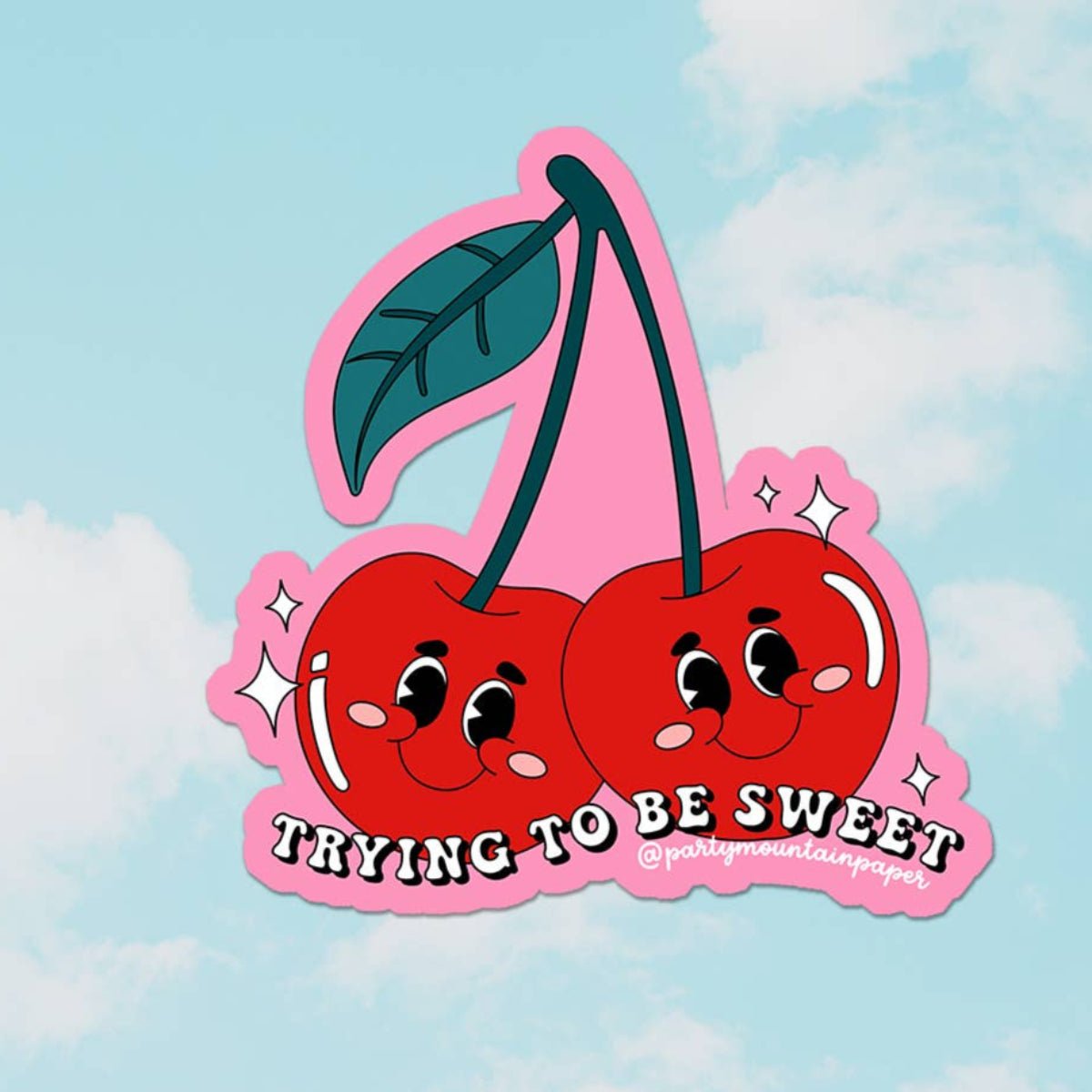 Trying To Be Sweet Sticker - Twirls + Twigs