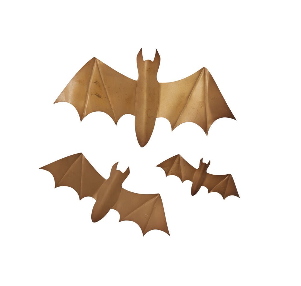 Winged Bat Wall Decor Set of 3 - Twirls + Twigs