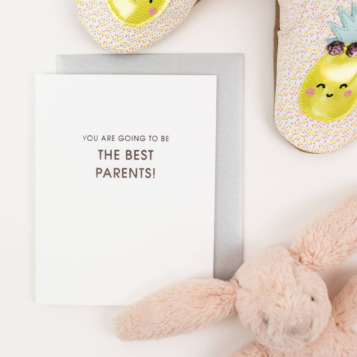 Going to Be the Best Parents- New Baby Letterpress Card - Twirls + Twigs