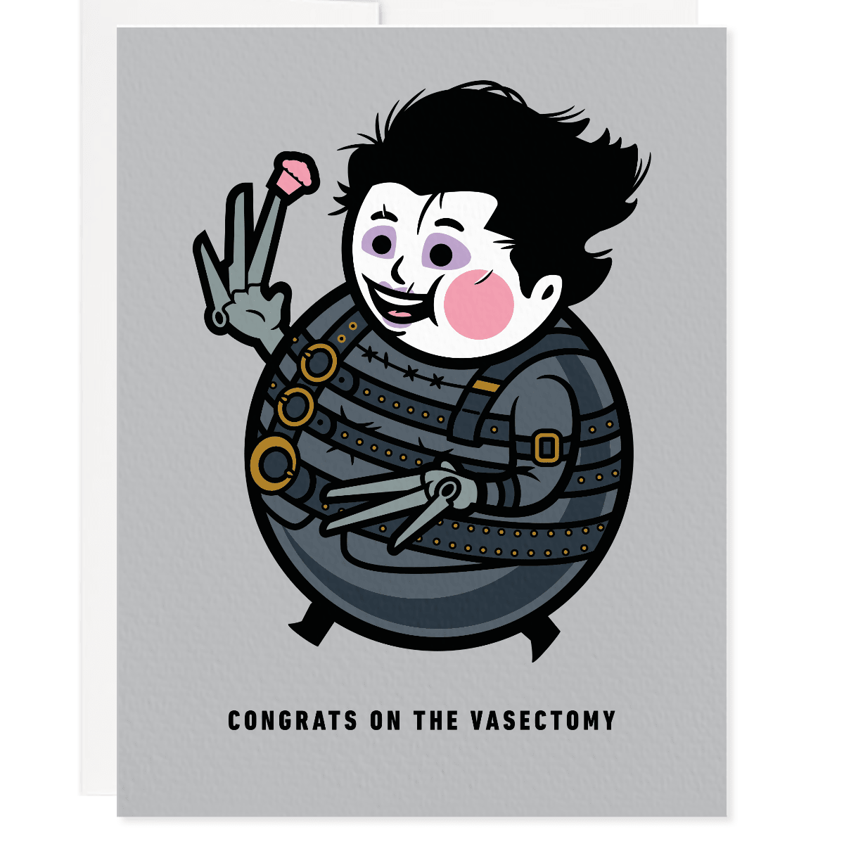Congrats on the Vasectomy Greeting Card- A2 / Blank Interior - Twirls + Twigs