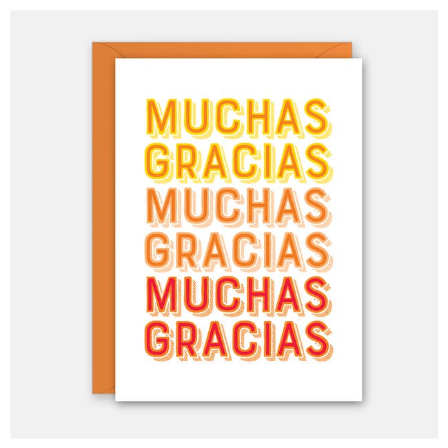 Muchas Gracias - Thank You Card - Twirls + Twigs