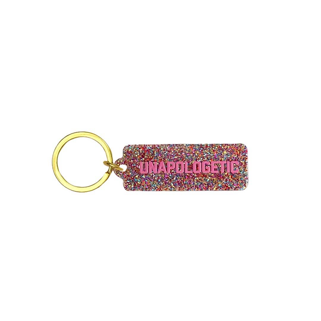Unapologetic Rectangle Keytag - Twirls + Twigs