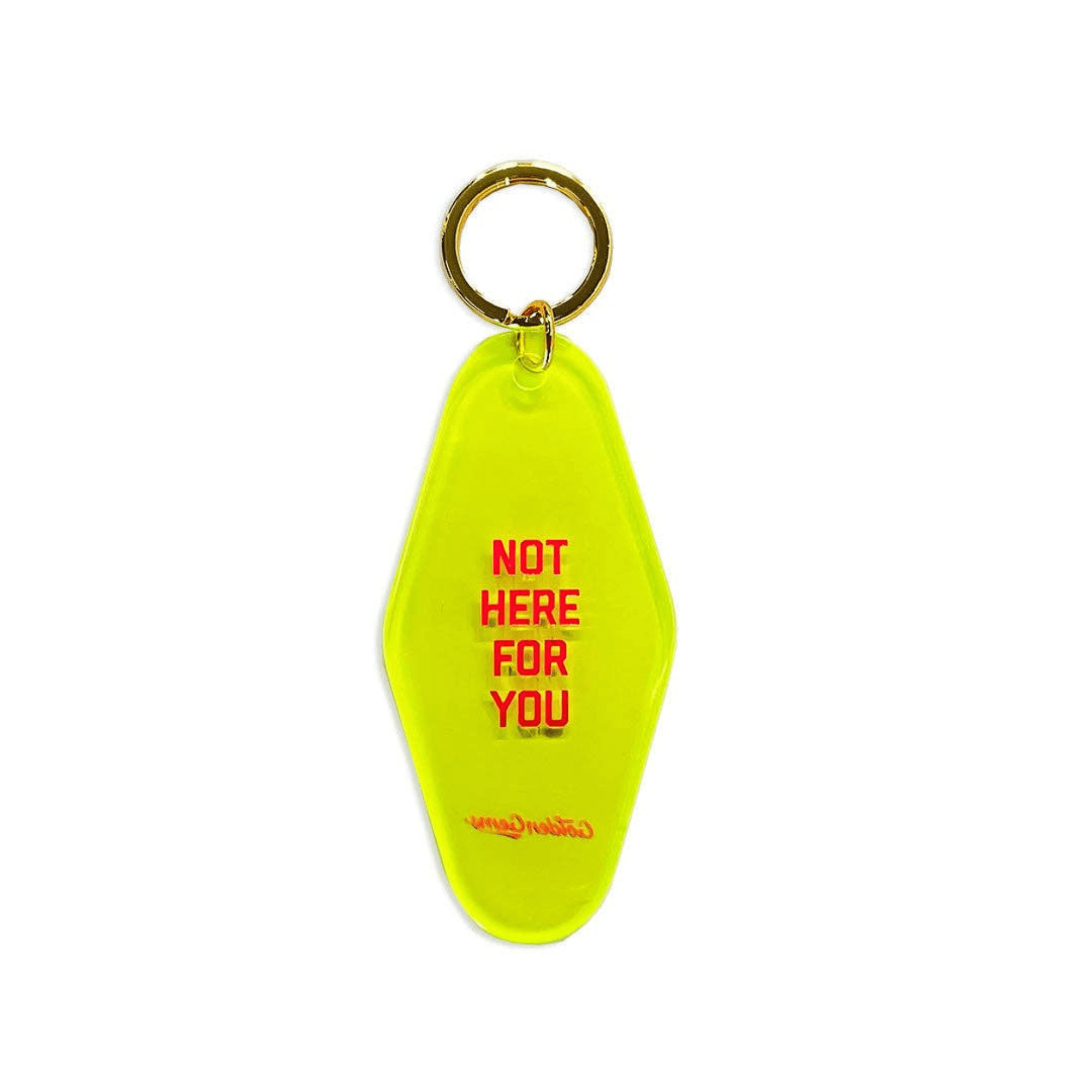 Not Here For You Motel Keytag - Twirls + Twigs