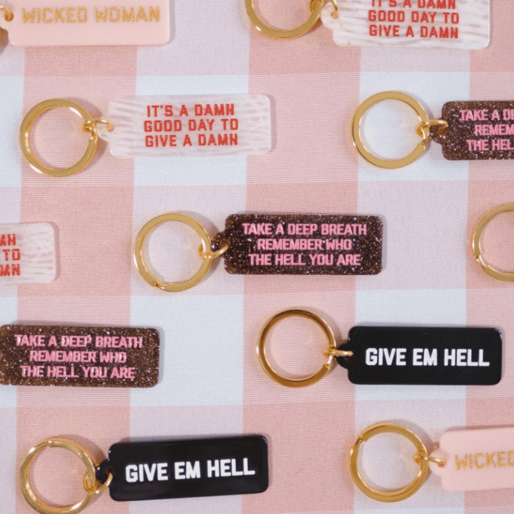 "Remember Who The Hell You Are" - Keytag - Twirls + Twigs