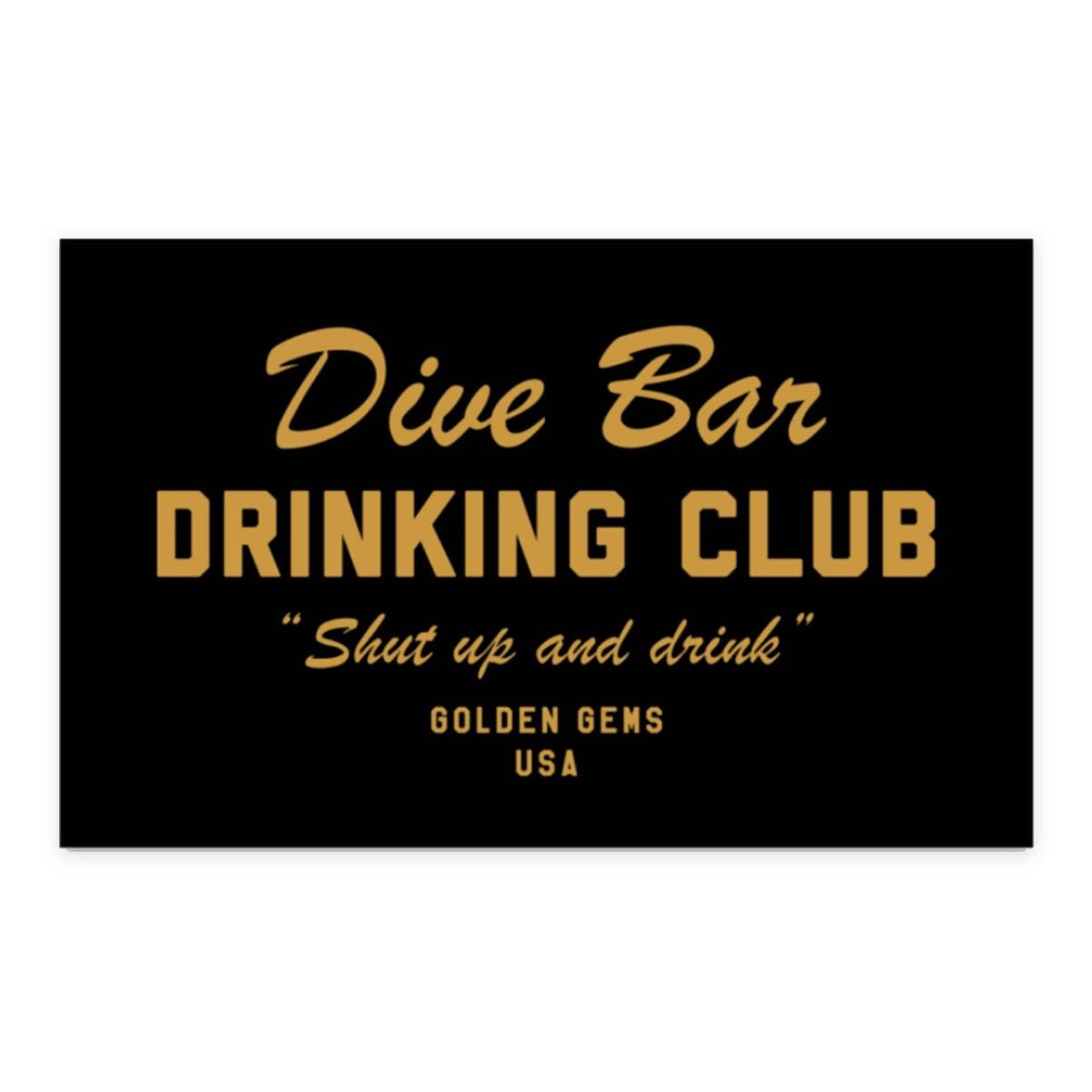 Dive Bar Drinking Club Sticker - Twirls + Twigs