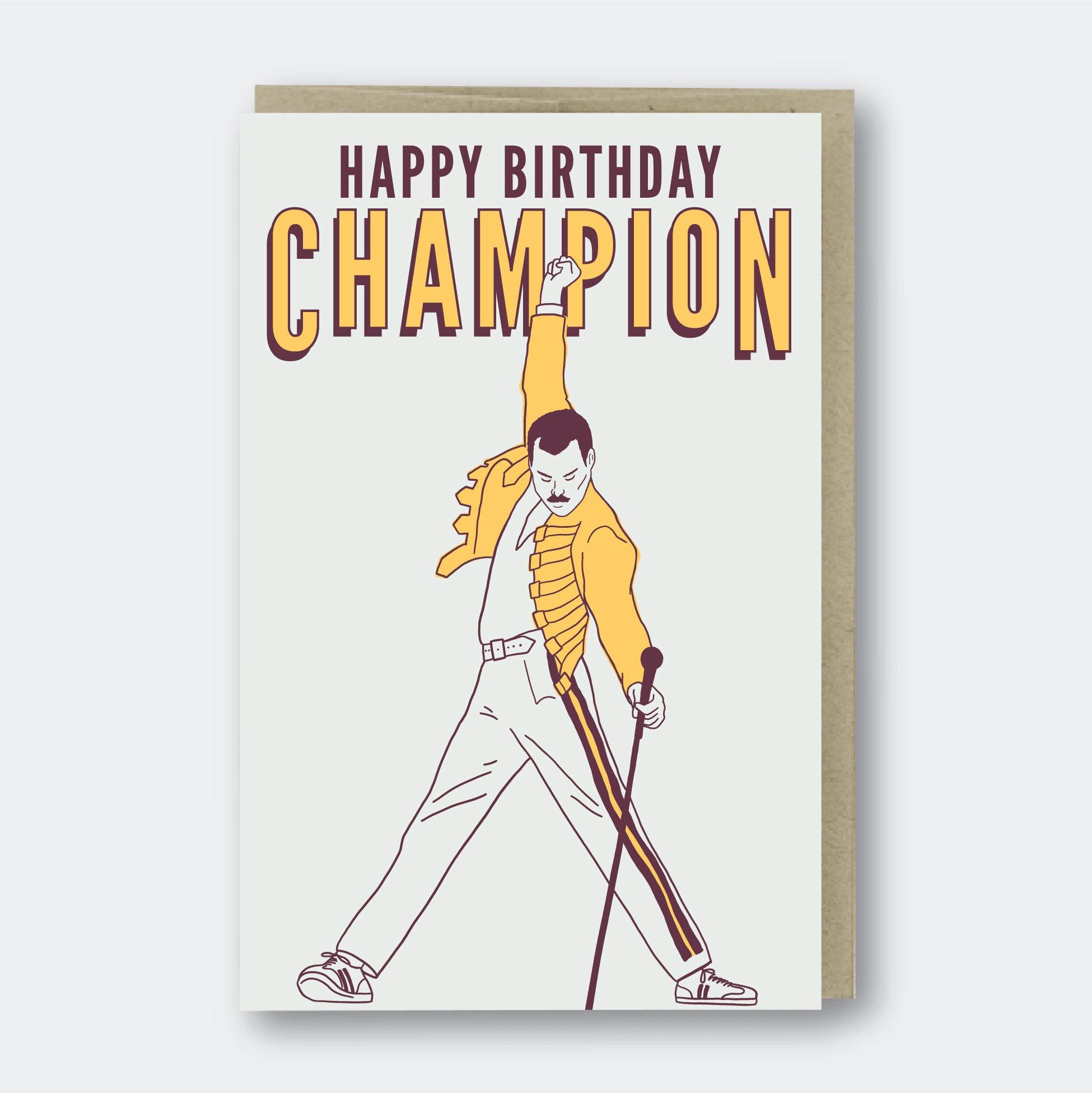 Happy Birthday Champion Card - Twirls + Twigs