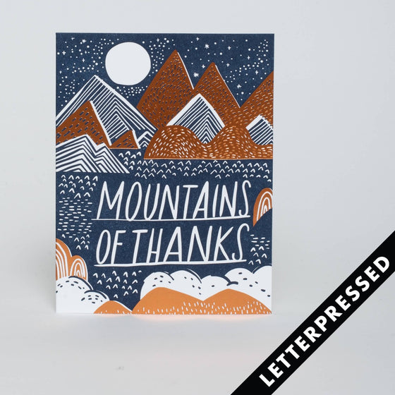 Mountains Of Thanks: Paper tab