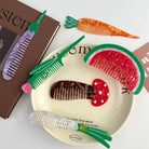 Whimsical Animal Acetate Combs，Vegetable Portable Hair Tools: Puppy - Twirls + Twigs