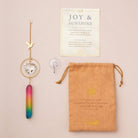 Stone Suncatcher - Hummingbird/Rainbow Stone - Twirls + Twigs