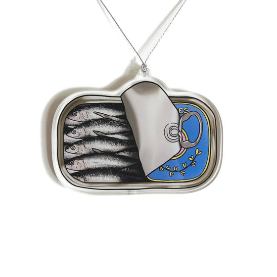 Drawn Goods - Retro Tinned Sardine Fish Christmas Ornament