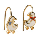 Goose Drop Earrings | Gold Cottagecore Dangle Earrings - Twirls + Twigs