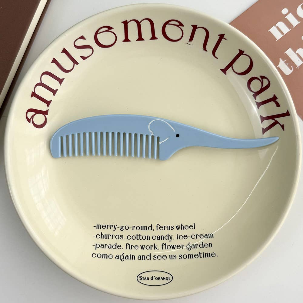 Whimsical Animal Acetate Combs，Vegetable Portable Hair Tools: Puppy - Twirls + Twigs